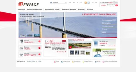 Refonte sites institutionnels Eiffage groupe